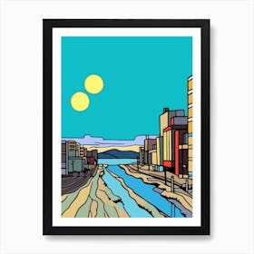 Minimal Design Style Of Buenos Aires, Argentina 1 Art Print