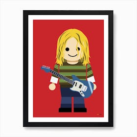 Toy Kurt Cobain Art Print