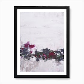 Neutrals Pink And Green Painting Art Print