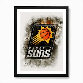 Phoenix Suns Paint Art Print