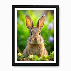 Rabbit In The Garden 1 Art Print