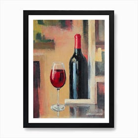 Sangiovese Rosé Oil Painting Cocktail Poster Art Print