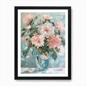 A World Of Flowers Dahlia 3 Painting Art Print