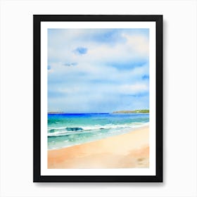 Meelup Beach 2, Australia Watercolour Art Print