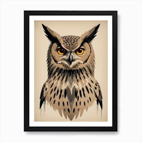 Akun Eagle-Owl Art Print