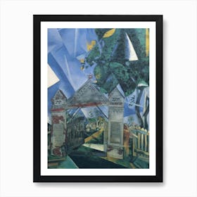 The Gates Of The Cemetery, Marc Chagall Art Print
