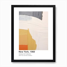 World Tour Exhibition, Abstract Art, New York, 1960 10 Art Print