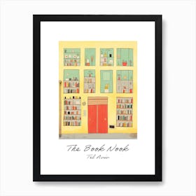 Tel Aviv The Book Nook Pastel Colours 1 Poster Art Print