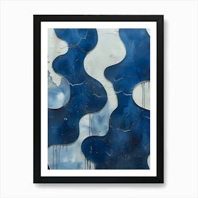 Blue Wave 1 Art Print