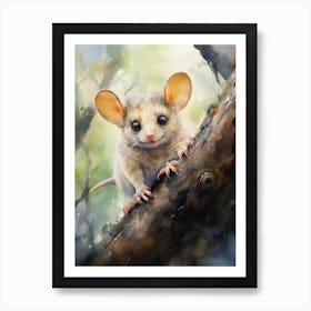 Adorable Chubby Acrobatic Possum 4 Art Print