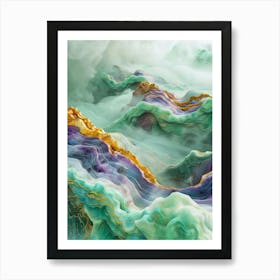 marble mountains Art Print