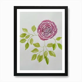 Watercolor Rose Art Print