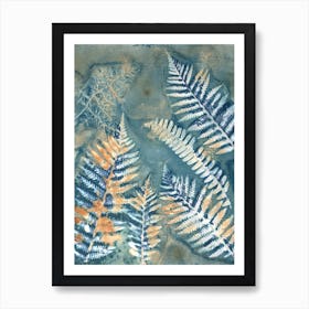 Botany Blue 2 Art Print