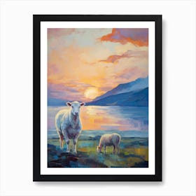 Scottish Highland Sheep By Loch Damh 2 Art Print