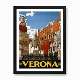 Verona City, Italy Art Print