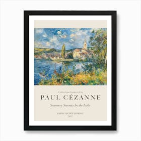 Summery Serenity By The Lake Art Print
