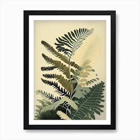 Hay Scented Fern Rousseau Inspired Art Print