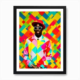 Lil Yachty Colourful Pop Art Art Print