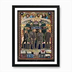 The Eagles Sign Aluminum Metal Poster Garage Man Cave Classic Rock Art Print