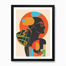 Modern Abstract Woman V Art Print