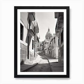 Cartagena, Spain, Black And White Old Photo 1 Art Print