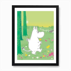 The Moomin Collection Green Lovers Art Print
