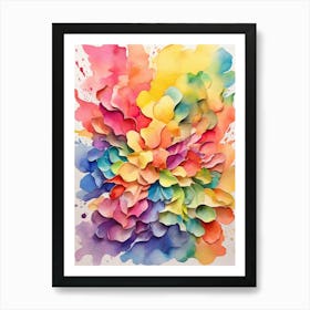 Watercolor Flower Painting Art Print