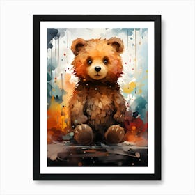 Lovable Bear Gentle Giant Art Print