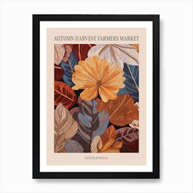 Fall Botanicals Hydrangea 2 Poster Art Print