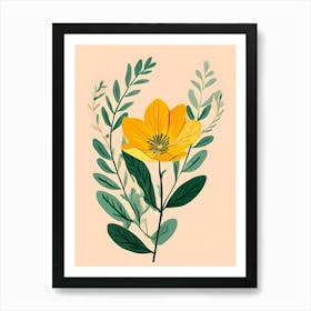 Yellow Flower 1 Art Print