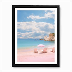 Kaputas Beach Turkey Turquoise And Pink Tones 2 Art Print