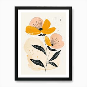 Yellow Flowers 3 Art Print