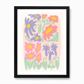 Flower Market Art Print