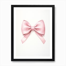 Pink Bow 2 Art Print
