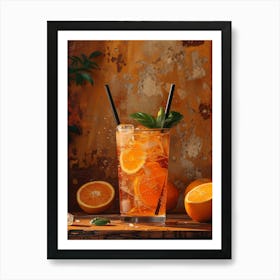 Orange Iced Tea 18 Art Print