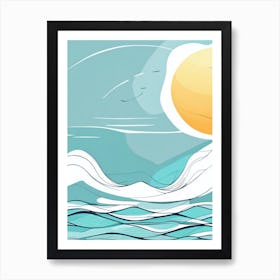 Abstract Seascape Art Print