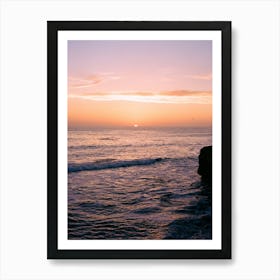 San Diego Sunset Cliffs on Film Art Print