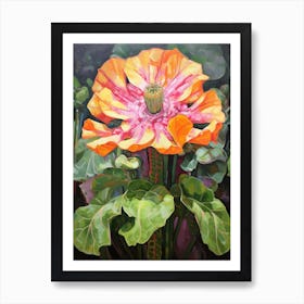 Cactus Painting Lophophora Williamsii 2 Art Print