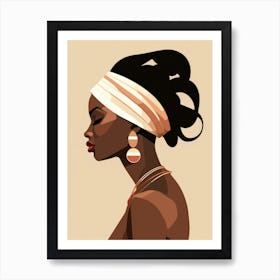 African Woman Portrait 3 Art Print