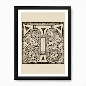 Letter T Art Print