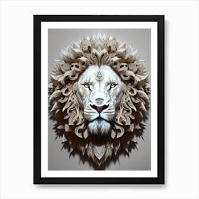 Lion art 58 Art Print