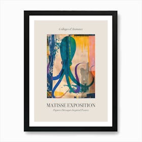 Octopus 2 Matisse Inspired Exposition Animals Poster Art Print