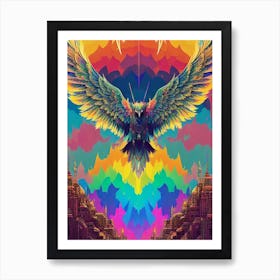 Eagle In The Sky Art Print