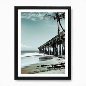 Pier At The Beach Art Print