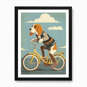 Beagle On A Bike 5 Art Print
