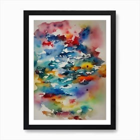 Abstract Watercolor Painting 2 Art Print