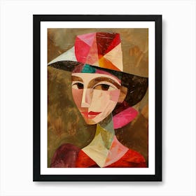 Woman In A Hat 4 Art Print