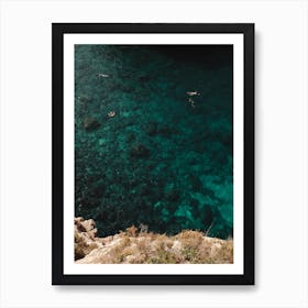 Turquoise Swim Spots In Italy Art Print