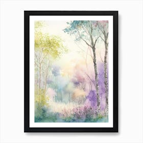 Bernheim Arboretum And Research Forest, 2, Usa Pastel Watercolour Art Print