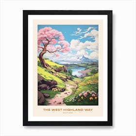 The West Highland Way Scotland 4 Hike Poster Art Print